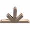 Ekena Millwork Saratoga Smooth Timber Gable Bracket, Douglas Fir, 36"W x 24"H x 3 1/2"D x 3 1/2"F, 16/12 Pitch GBW036X24X0404SAR00SDF - alternate 3